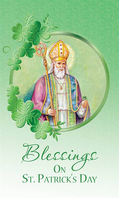 Blessings on St. Patrick's Day prayer card
