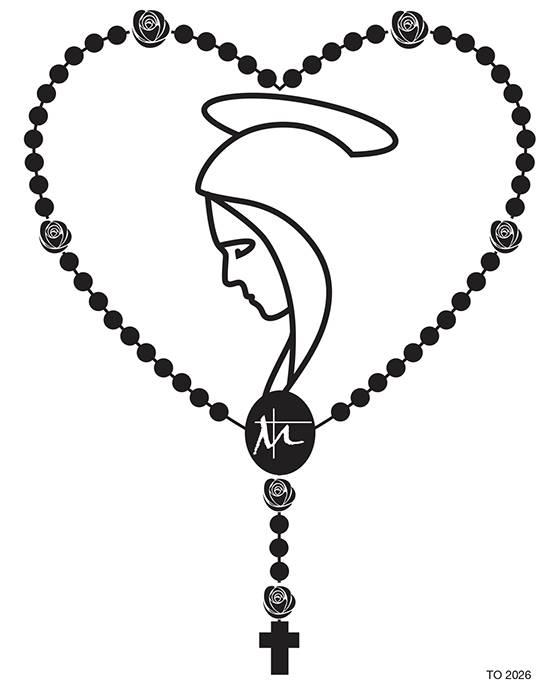 Rosary cling